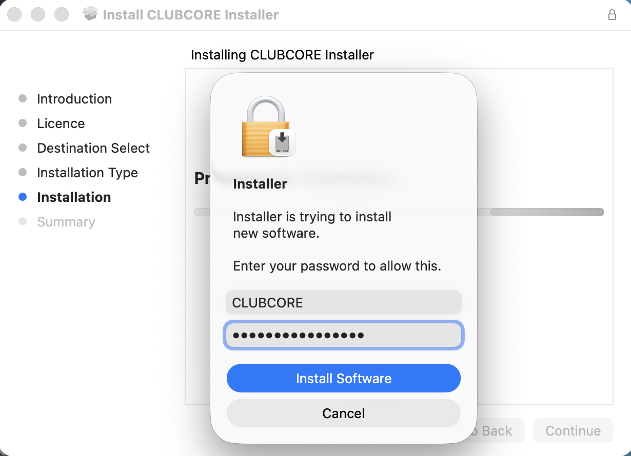 Step 8: Enter Password
