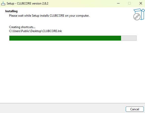 Step 10: Installation in Progress