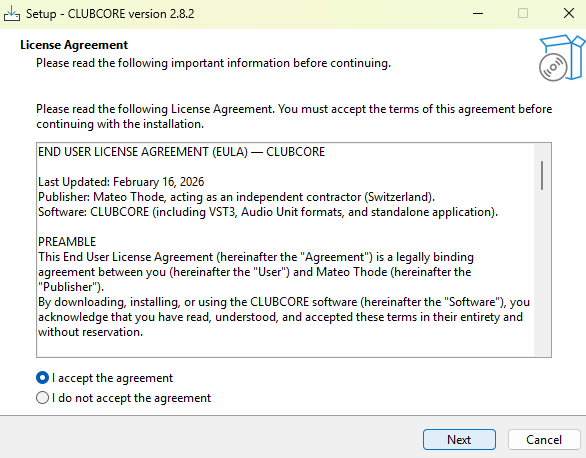 Step 5: Accept the License Agreement