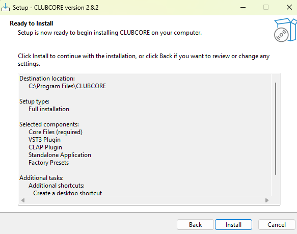 Step 9: Review & Install